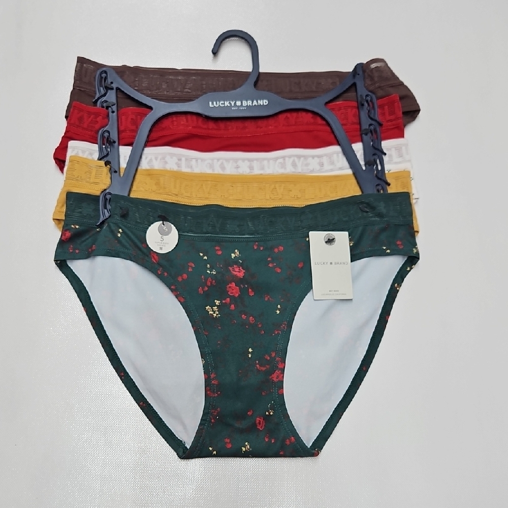 Lucky Brand  5 Pack Super Soft Bikinis